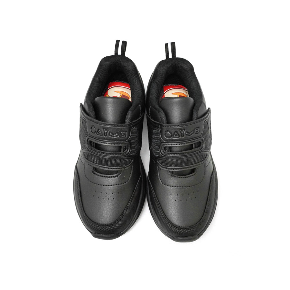 Angry Birds Black School Shoes - AG8001