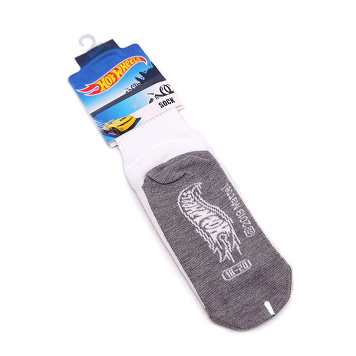 Hot Wheels White Socks - HW002 | Kideeland