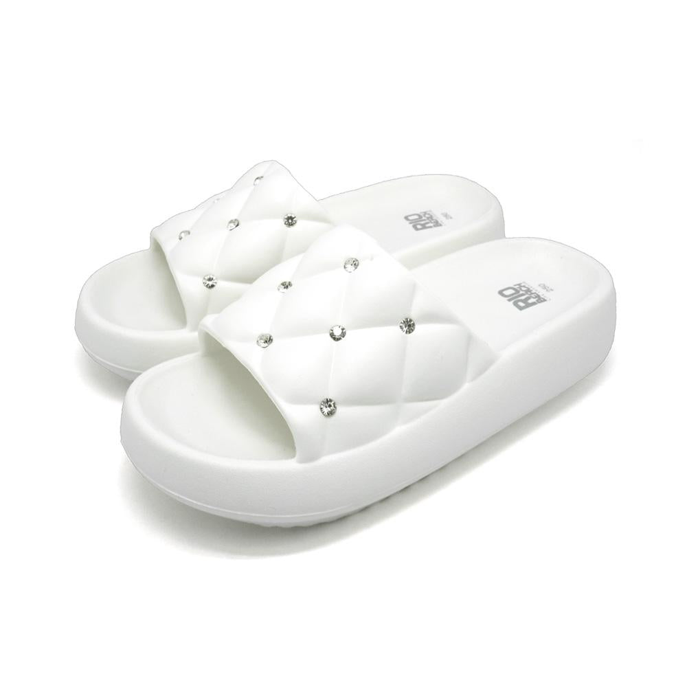 White Slides Slippers - MW2009