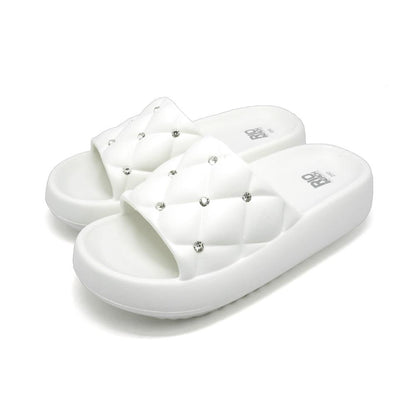 White Slides Slippers - MW2009