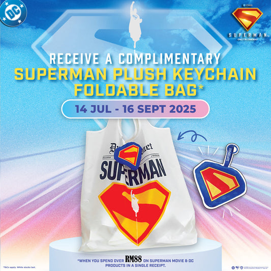 [Not For Sale] Superman Limited Edition Plush Keychain Foldable Bag