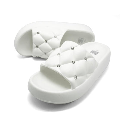 White Slides Slippers - MW2009