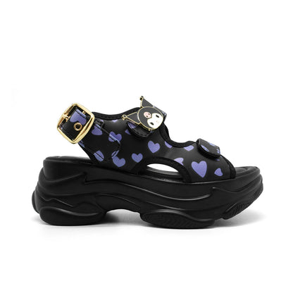 Hello Kitty Kuromi Wedge Sandals - HK6009