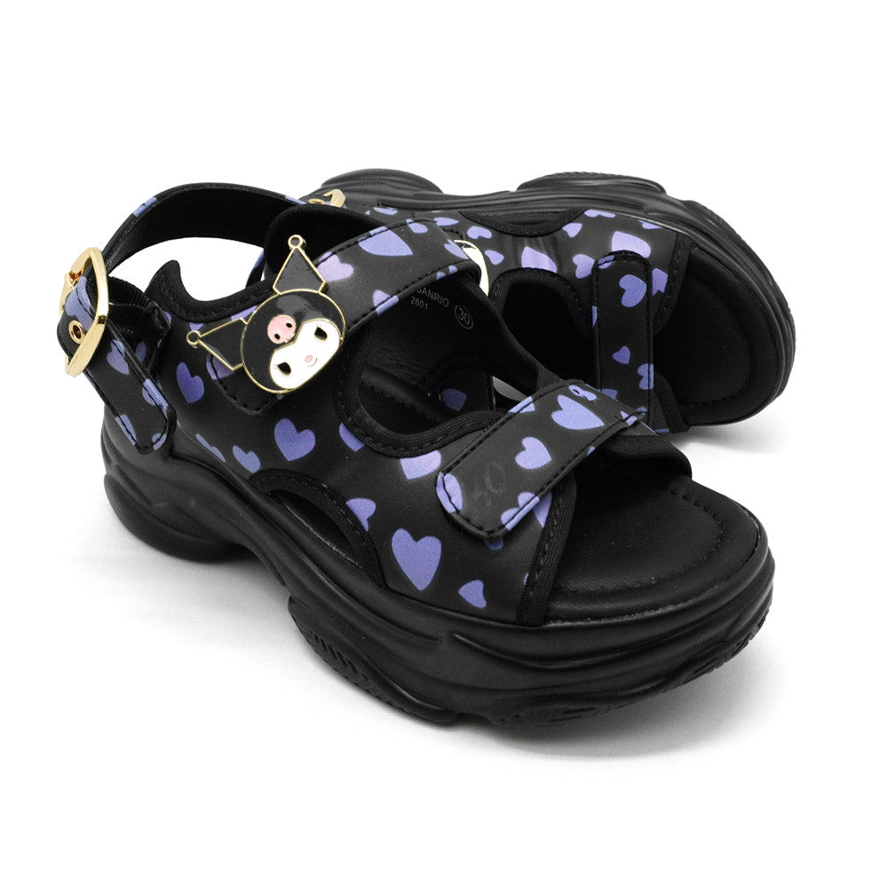 Hello Kitty Kuromi Wedge Sandals - HK6009