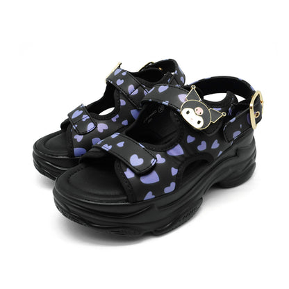 Hello Kitty Kuromi Wedge Sandals - HK6009
